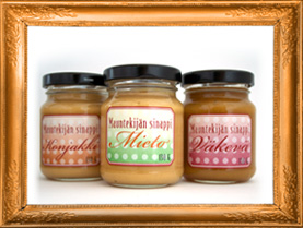 Osta Mauntekijän käsityönä valmistetut maukkaat perinteisell&auml; resptill&auml; valmistetut suomalaiset sinapit lahjaksi